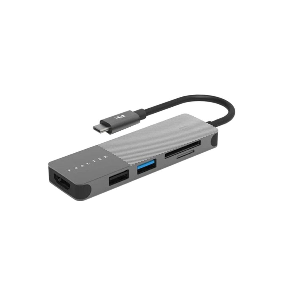 JIBGO - จิ๊บโก จำหน่ายสินค้าหลากหลาย และคุณภาพดี | USB TYPE-C MULTIPORT ADAPTER (อุปกรณ์แปลงสัญญาณ) FEELTEK PORTABLE 5 IN 1 USB-C HUB